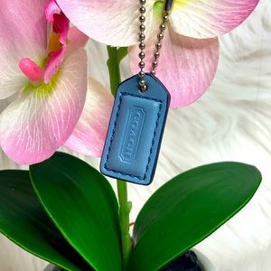 Mini baby blue Coach hangtag